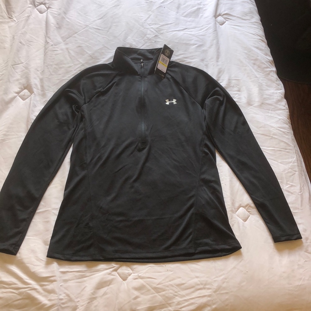 Under Armour 1/2 zip long sleeve black sz M new